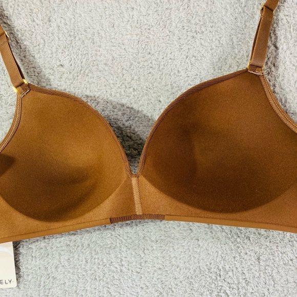 LIVELY Bra Women Size 36 A Brown Espresso Wireless Intimate Padded lingerie Hook - Picture 12 of 16